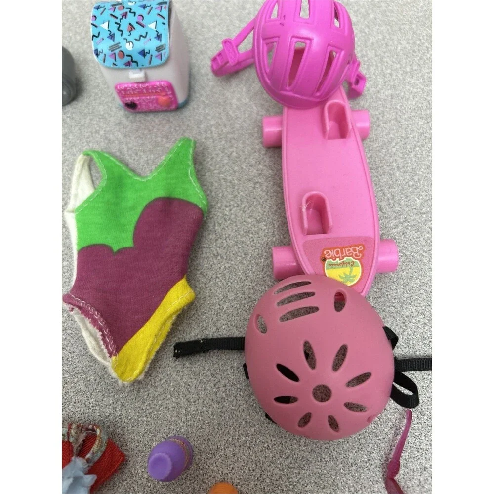 Vintage Barbie Beach Fun Accessories, Towel,‎ Swimsuits, Sunglasses, And More